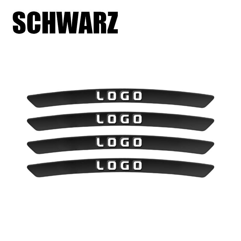 Personalisierte dekorative Aufkleber für Auto-Radnaben (4 Stück)