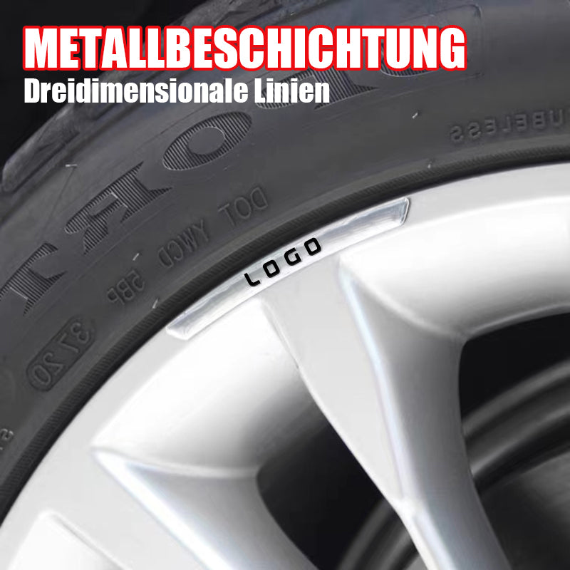 Personalisierte dekorative Aufkleber für Auto-Radnaben (4 Stück)