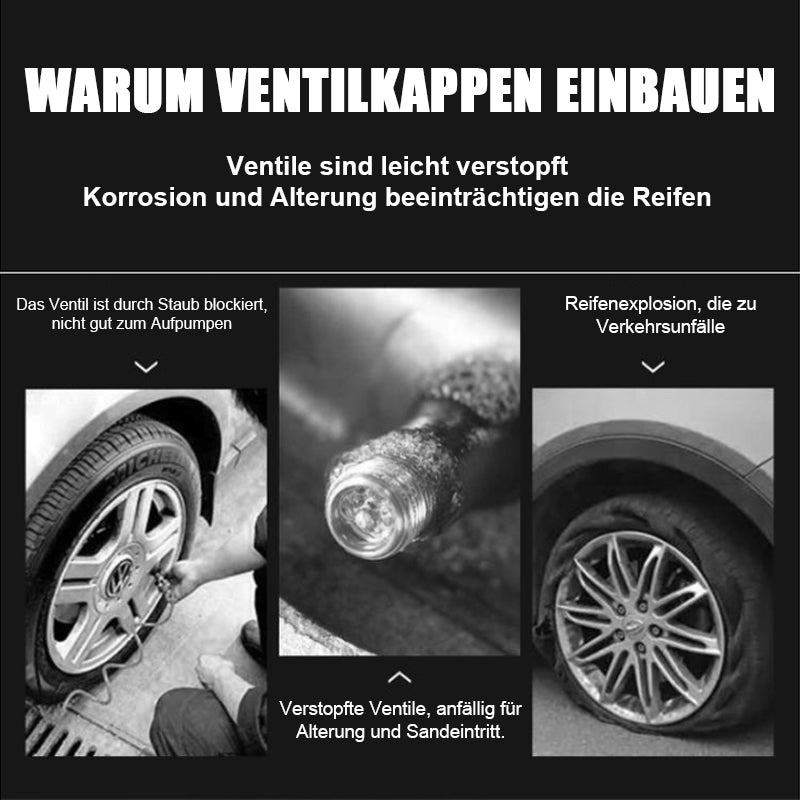 Individuell gestaltbare Autoreifen-Ventilkappen