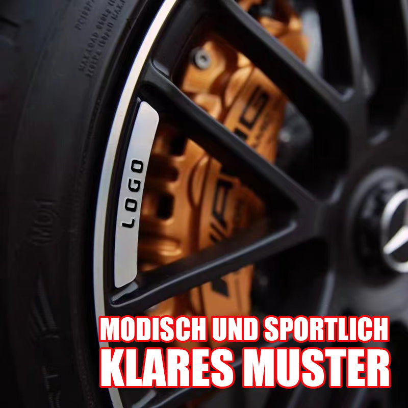 Personalisierte dekorative Aufkleber für Auto-Radnaben (4 Stück)