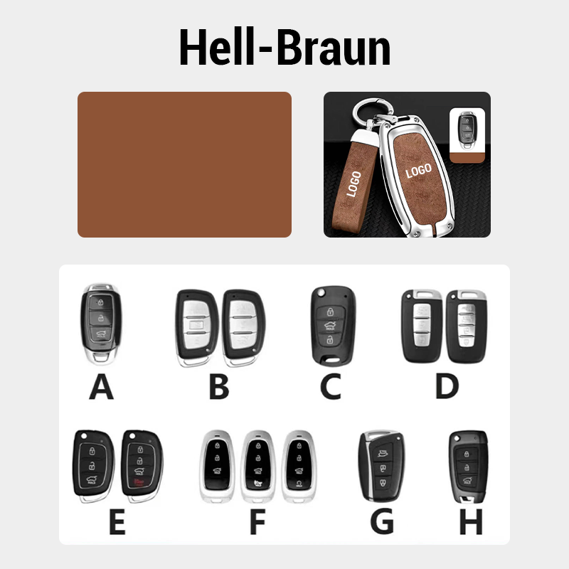 【Für Hyundai】-Schlüsselhülle aus echtem Leder