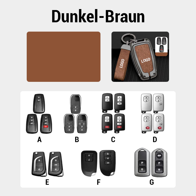 【Für Toyota】– Schlüsselhülle aus echtem Leder