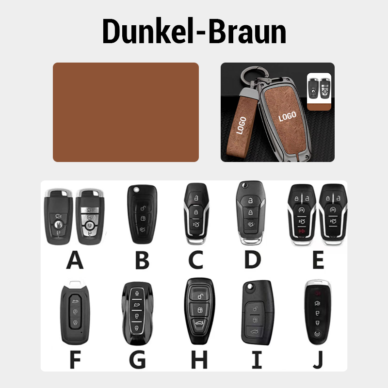 【Für Ford】 – Schlüsselhülle aus echtem Leder