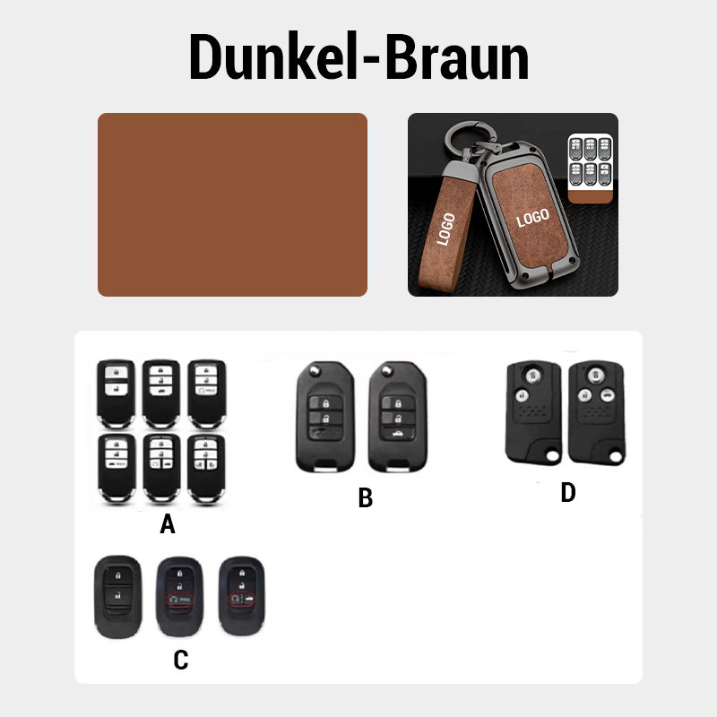 【Für Honda】 – Schlüsselhülle aus echtem Leder