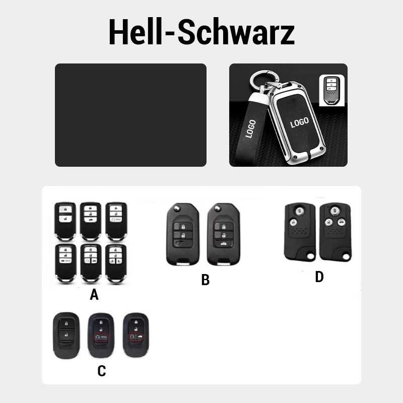 【Für Honda】 – Schlüsselhülle aus echtem Leder