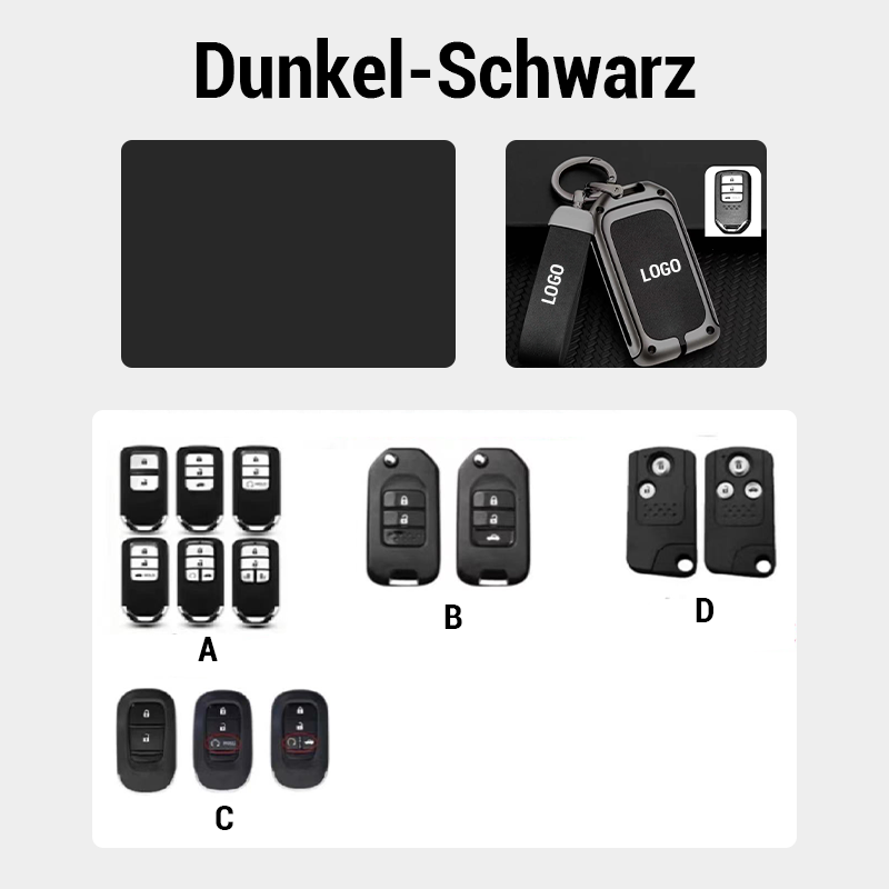 【Für Honda】 – Schlüsselhülle aus echtem Leder