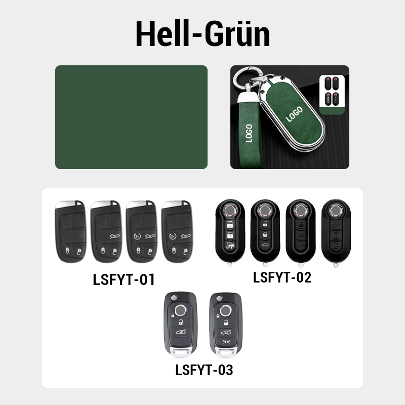 Für Fiat Leder-Schlüsselanhänger