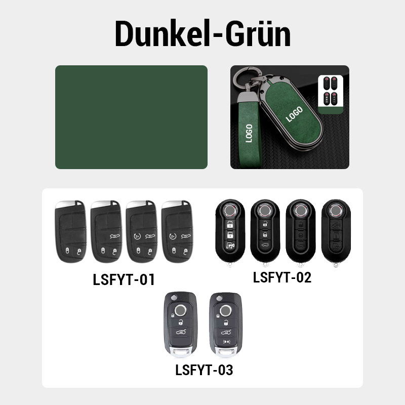 Für Fiat Leder-Schlüsselanhänger