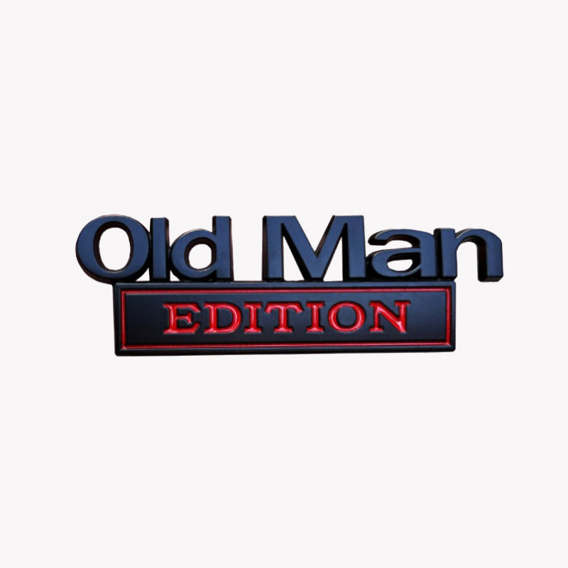 🚗 Old Man Edition-Auto-Emblem