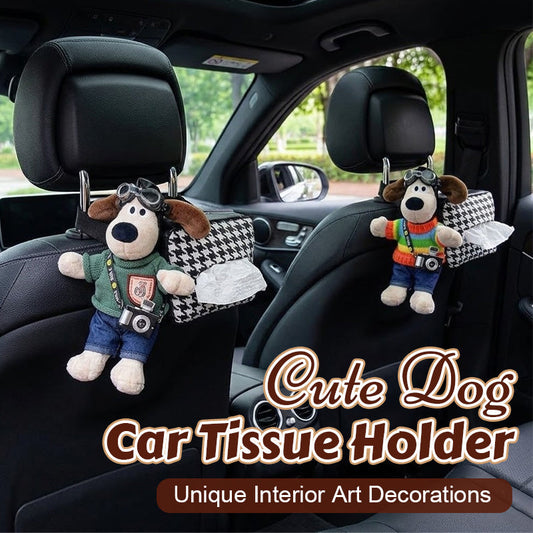 Niedlicher Taschentuchhalter für das Auto in Hundeform