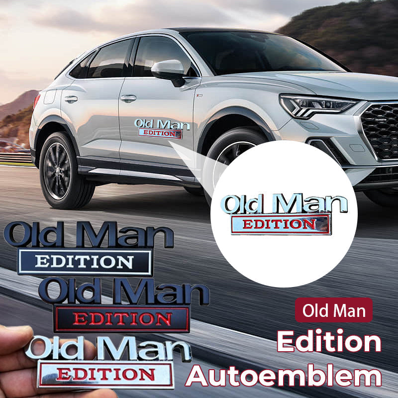 🚗 Old Man Edition-Auto-Emblem