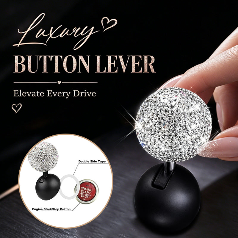 Bling-Strass-Abdeckung für Startknopf im Schalthebel-Design ✨🚗💎