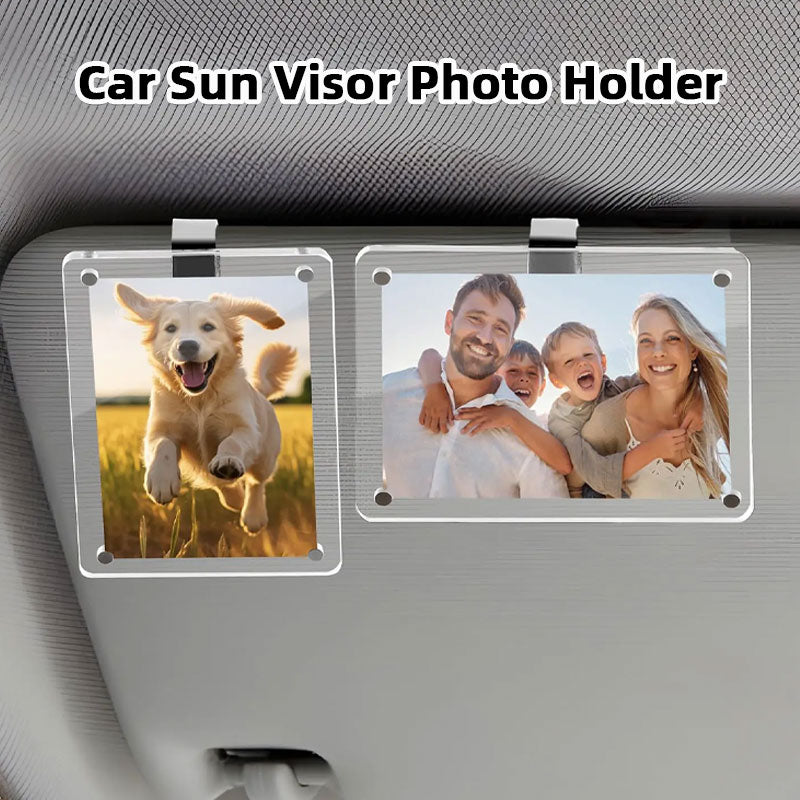 Sonnenblende für Autos mit Fotohalterung