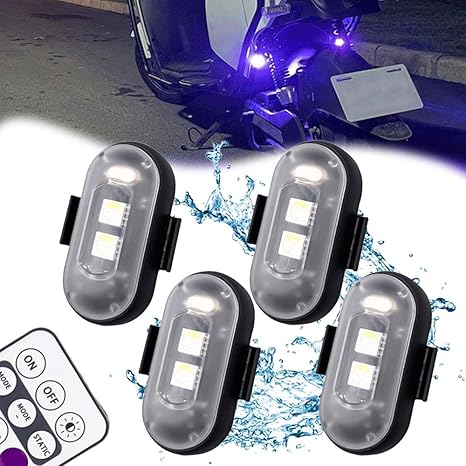 Bunte blinkende Warnleuchten für Autos