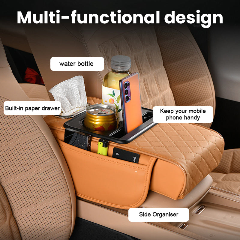 4-in-1-Auto-Mittelarmlehne mit erhöhtem Tissue-Box