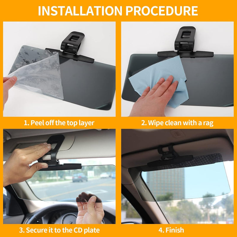 2-in-1 Auto Blendschutz ✨ Tag & Nacht Sichtschutz für sicheres Fahren 🚗