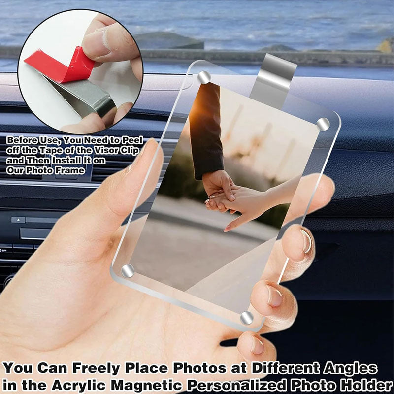 Sonnenblende für Autos mit Fotohalterung