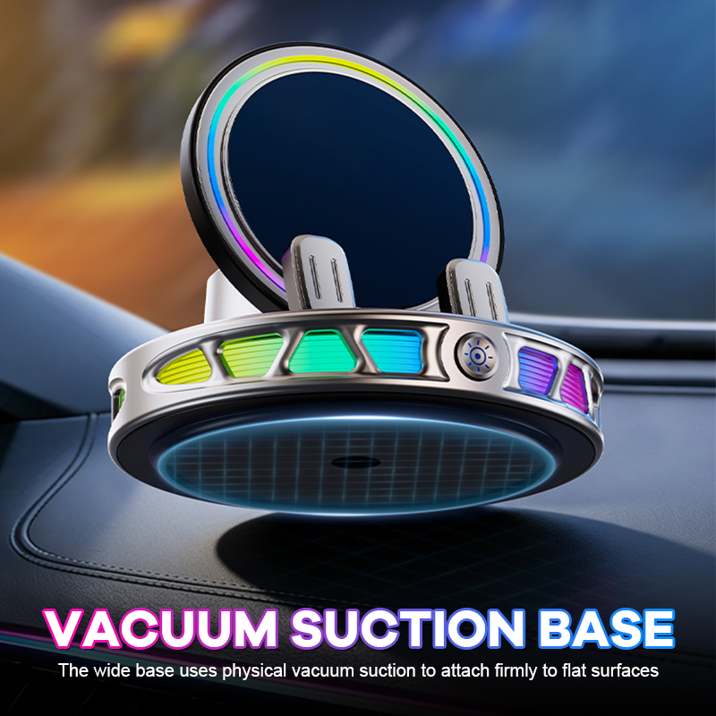 🚗 PowerDrive™ 2-in-1-Dashboard-Halterung für Smartphones: Automatische Klemmung und schnelles kabelloses Laden