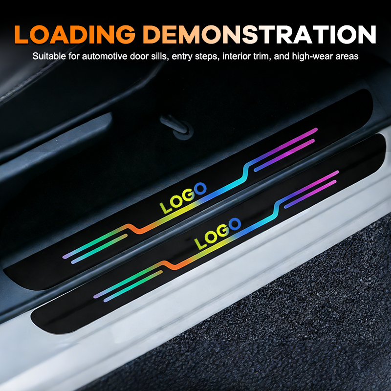 🚗Individuell lasergravierte Schutzaufkleber für Autotürschwellen