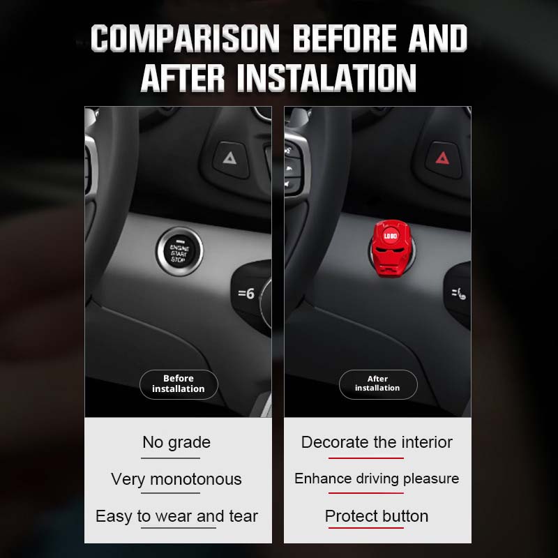 Hochwertige Metallabdeckung für Startknopf | Hero Edition