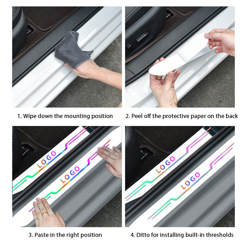 Acryl Auto Türschweller Schutz Streifen（4PCS/SET）