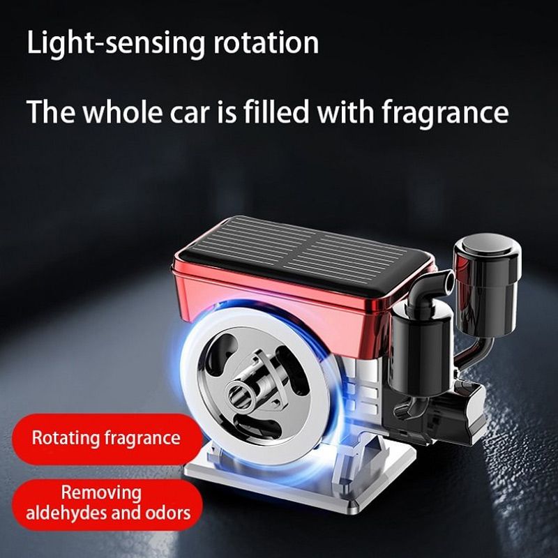 Solarbetriebener, selbstdrehender Aromadiffusor für das Auto