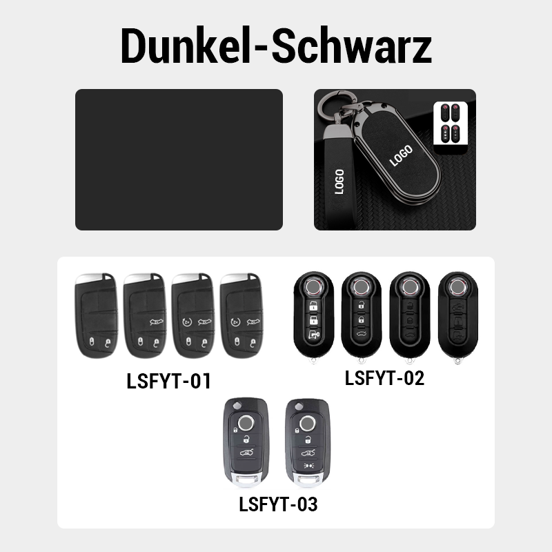 Für Fiat Leder-Schlüsselanhänger