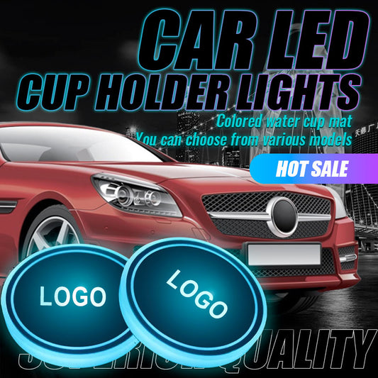 Auto LED Getränkehalter Lichter