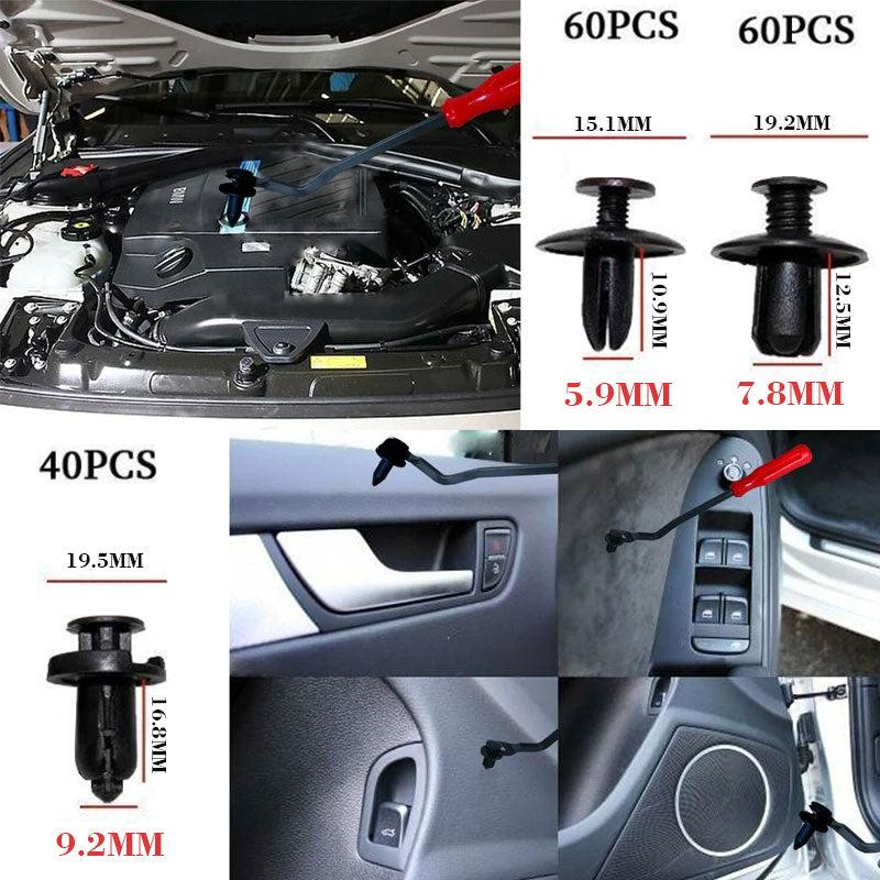 Auto Karosserie Kunststoffnieten Befestigungskit